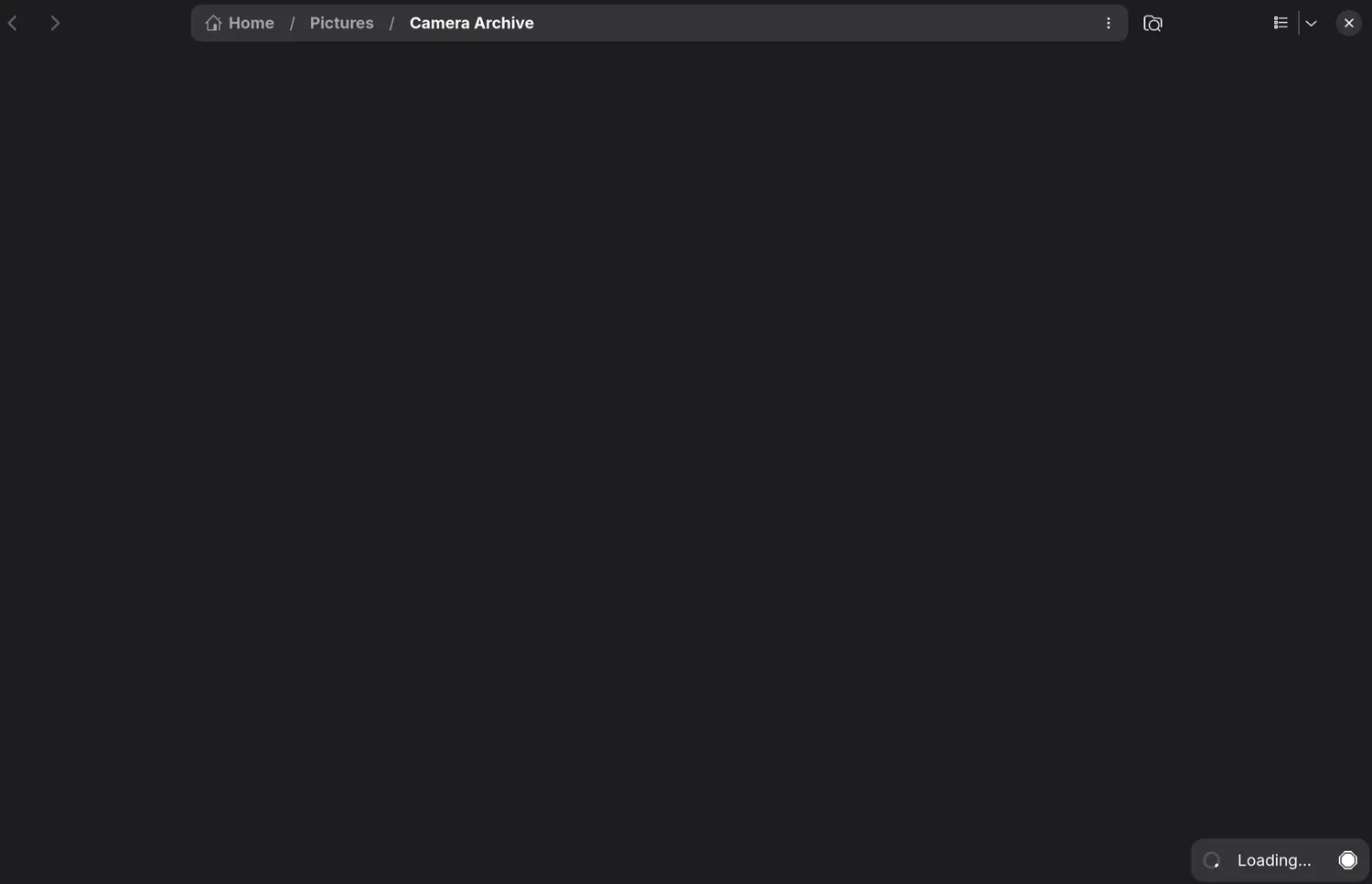 Nautilus still loading the same folder.