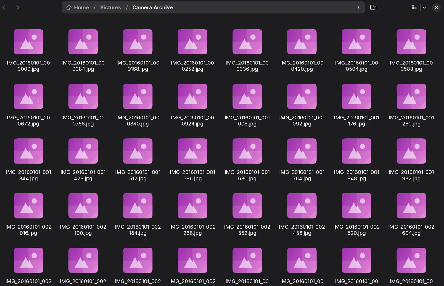 Nautilus after it finished loading the folder.